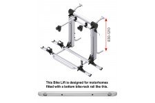 BR Bike Lift  for motorhomes - Short / For Existing Rail