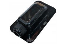 1-Hole Waterproof Cable Box (6-12mm Gland) Black